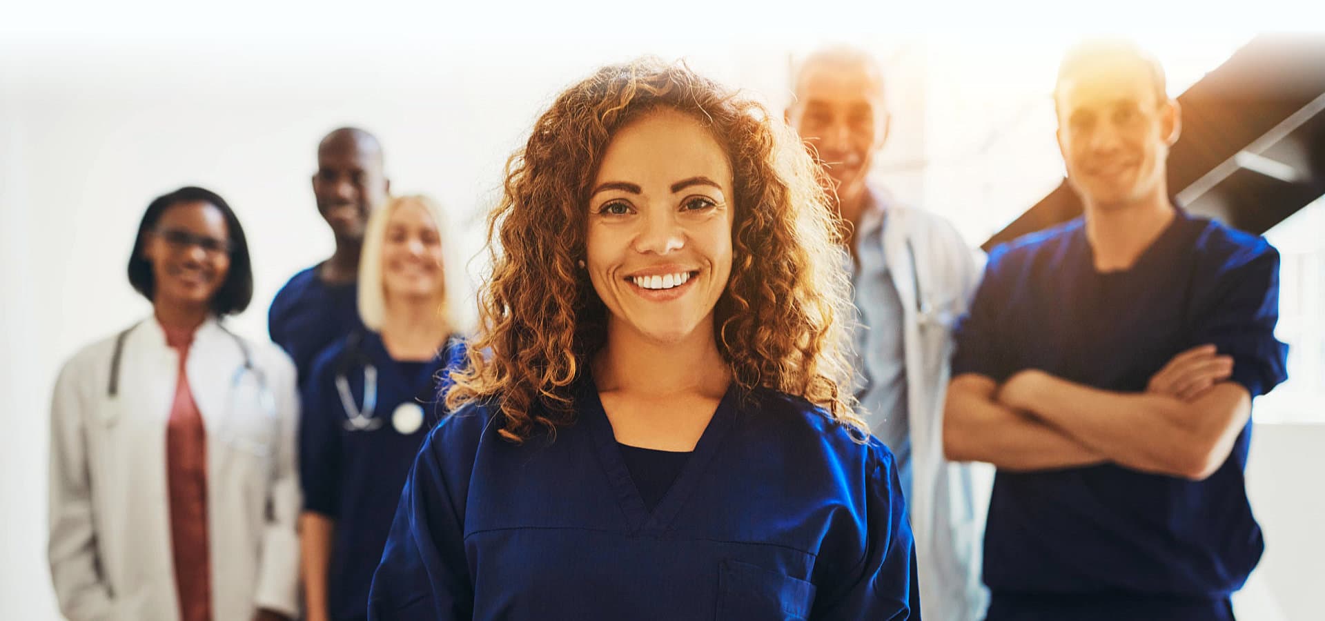 group of medical healthcare smiling